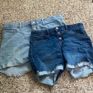 2pcs set of hippie girl jean shorts
